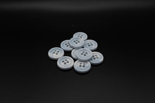 Butt - on® Blue/White 3335 - x10 Buttons - Eco - Friendly & Sustainable Buttons - Butt - on