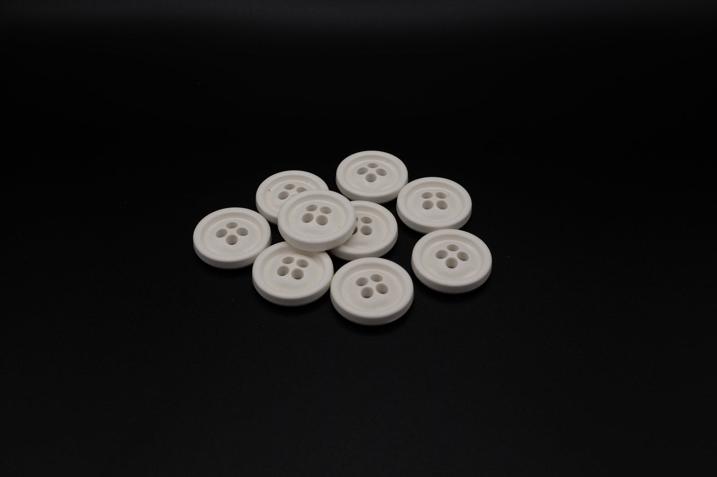 Butt - on® Pure White 3335 - x10 Buttons - Eco - Friendly & Sustainable Buttons - Butt - on