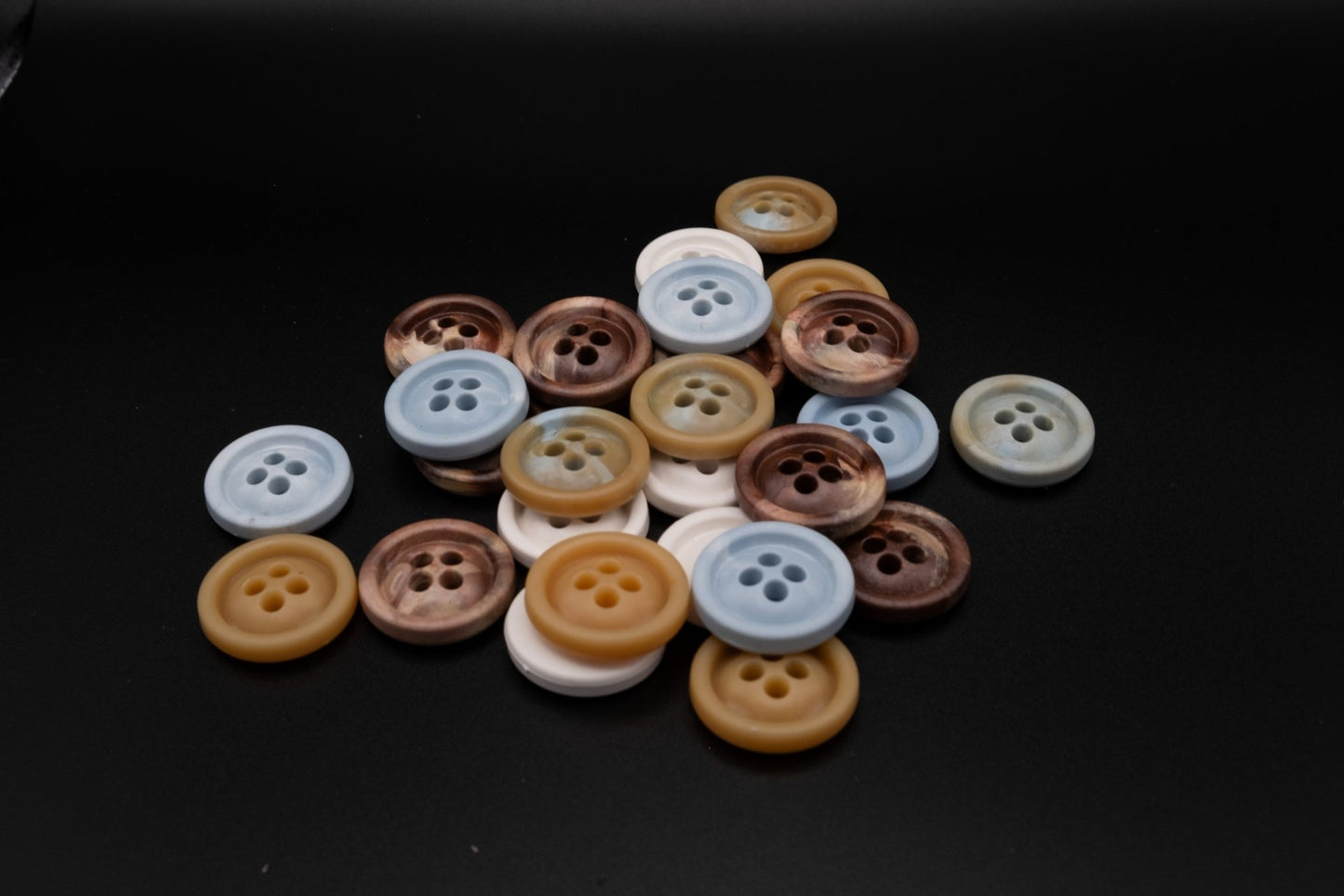 Sample Pack - 80 Recycled Acetate Buttons (8 Styles) - Eco - Friendly & Sustainable Buttons - Butt - on